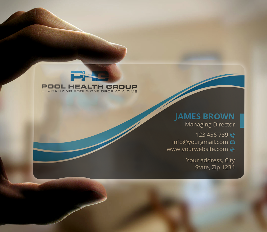 Business Card Design by Expert Bappy for Pool Health Group Inc | Design #32978708