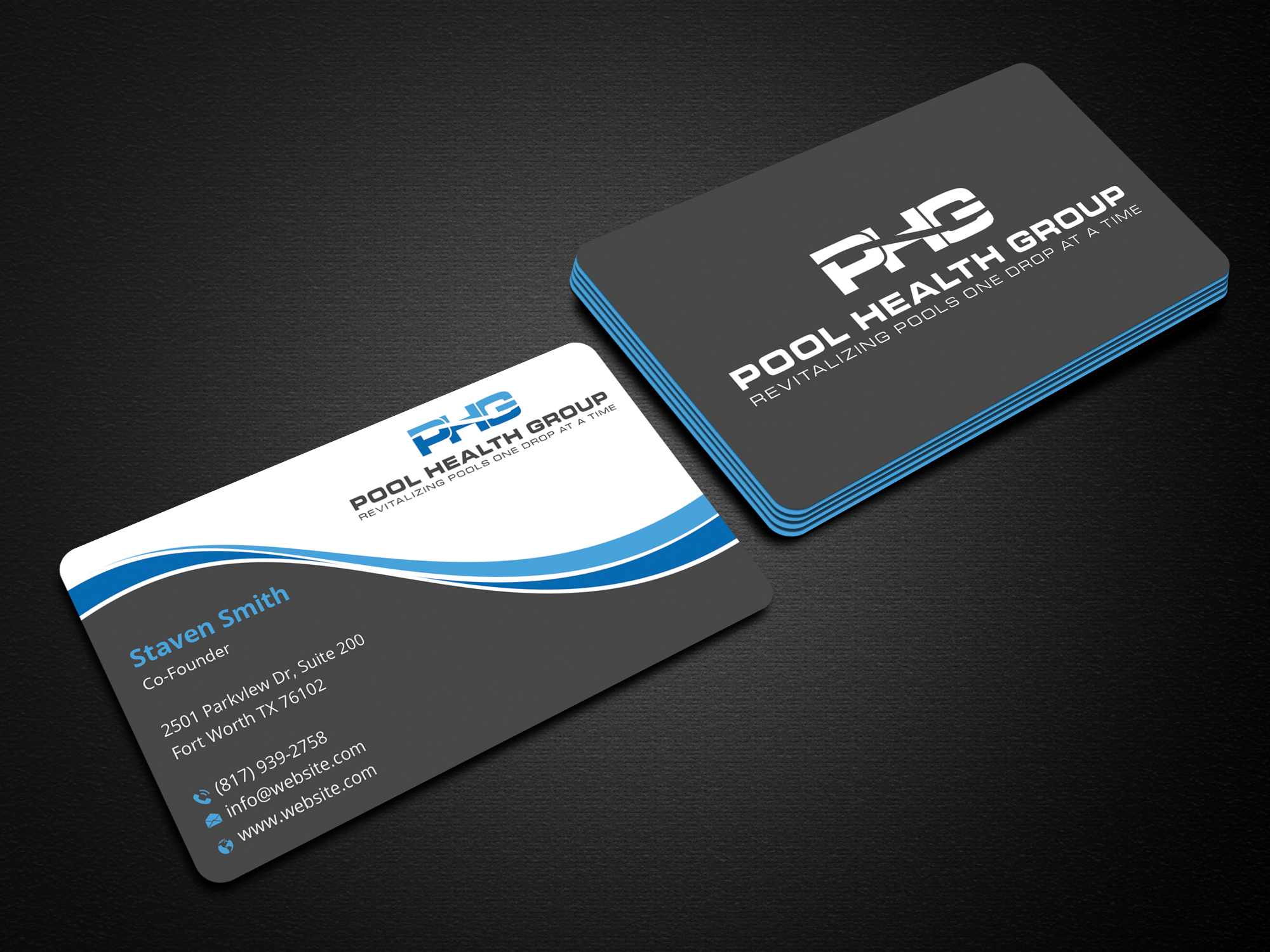 Business Card Design by Expert Bappy for Pool Health Group Inc | Design #32978731