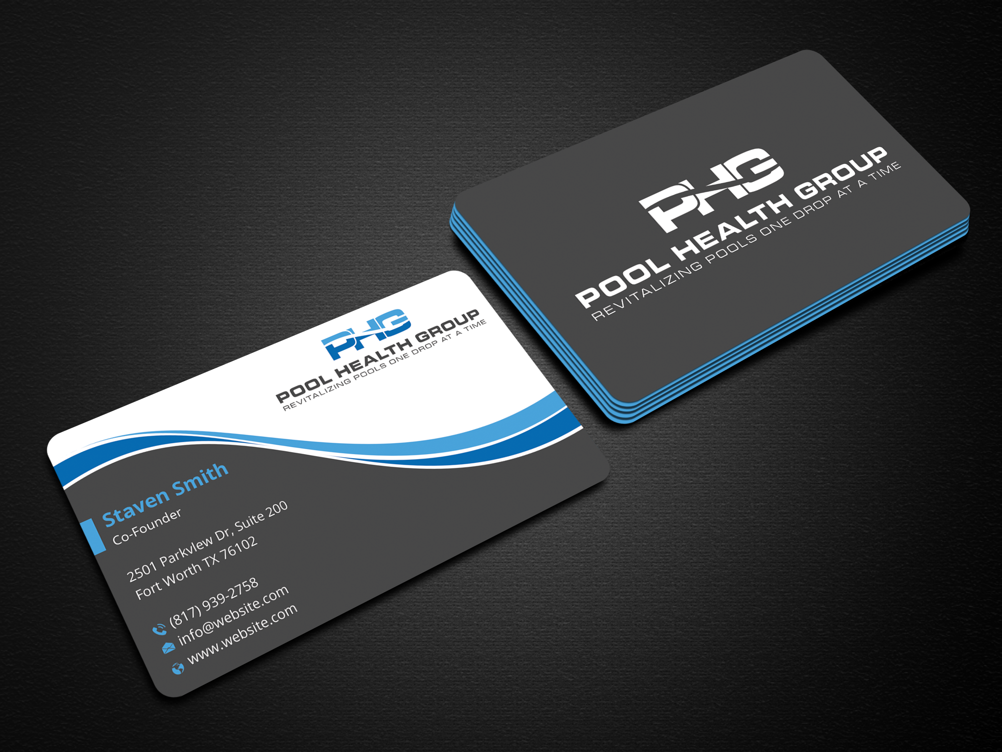 Business Card Design by Expert Bappy for Pool Health Group Inc | Design #32978747