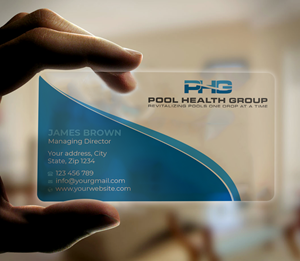 Business Card Design by Expert Bappy for Pool Health Group Inc | Design: #32978788
