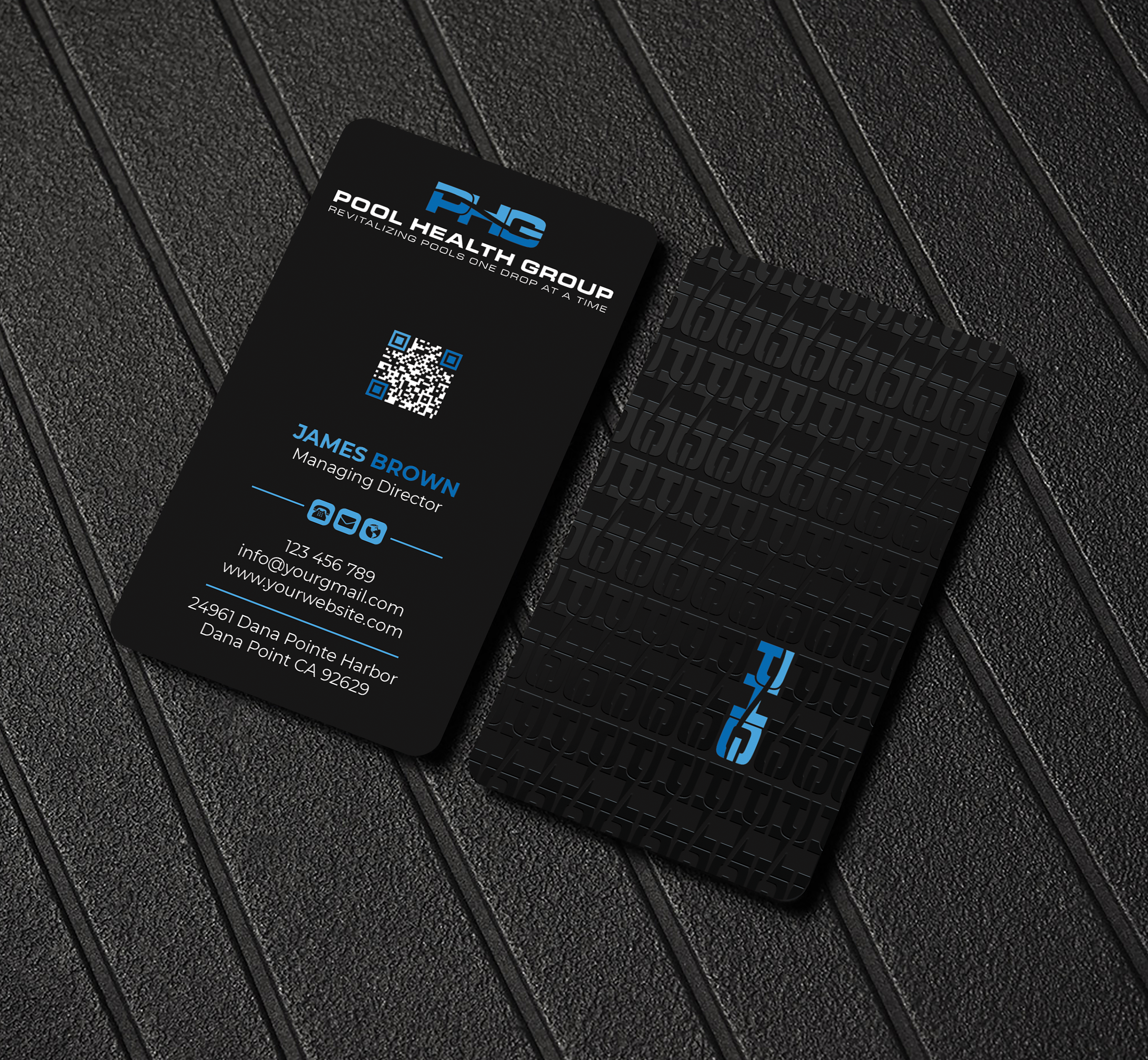 Business Card Design by Expert Bappy for Pool Health Group Inc | Design #32978910