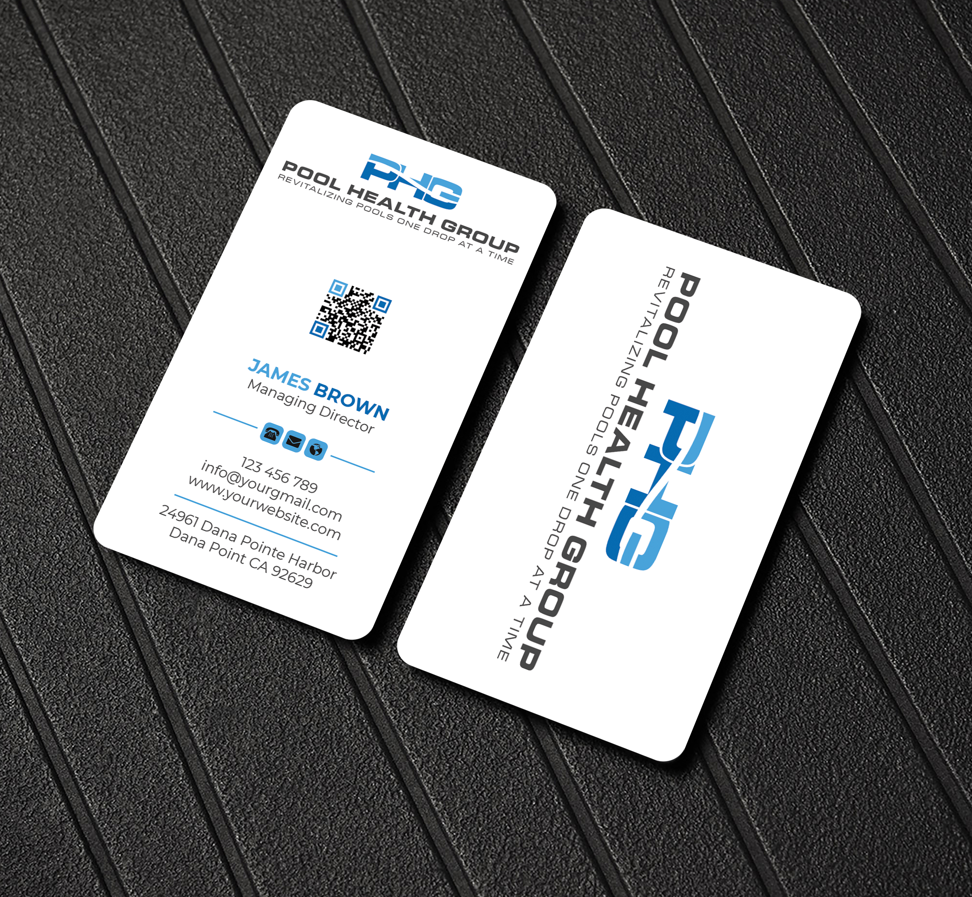 Business Card Design by Expert Bappy for Pool Health Group Inc | Design #32999354