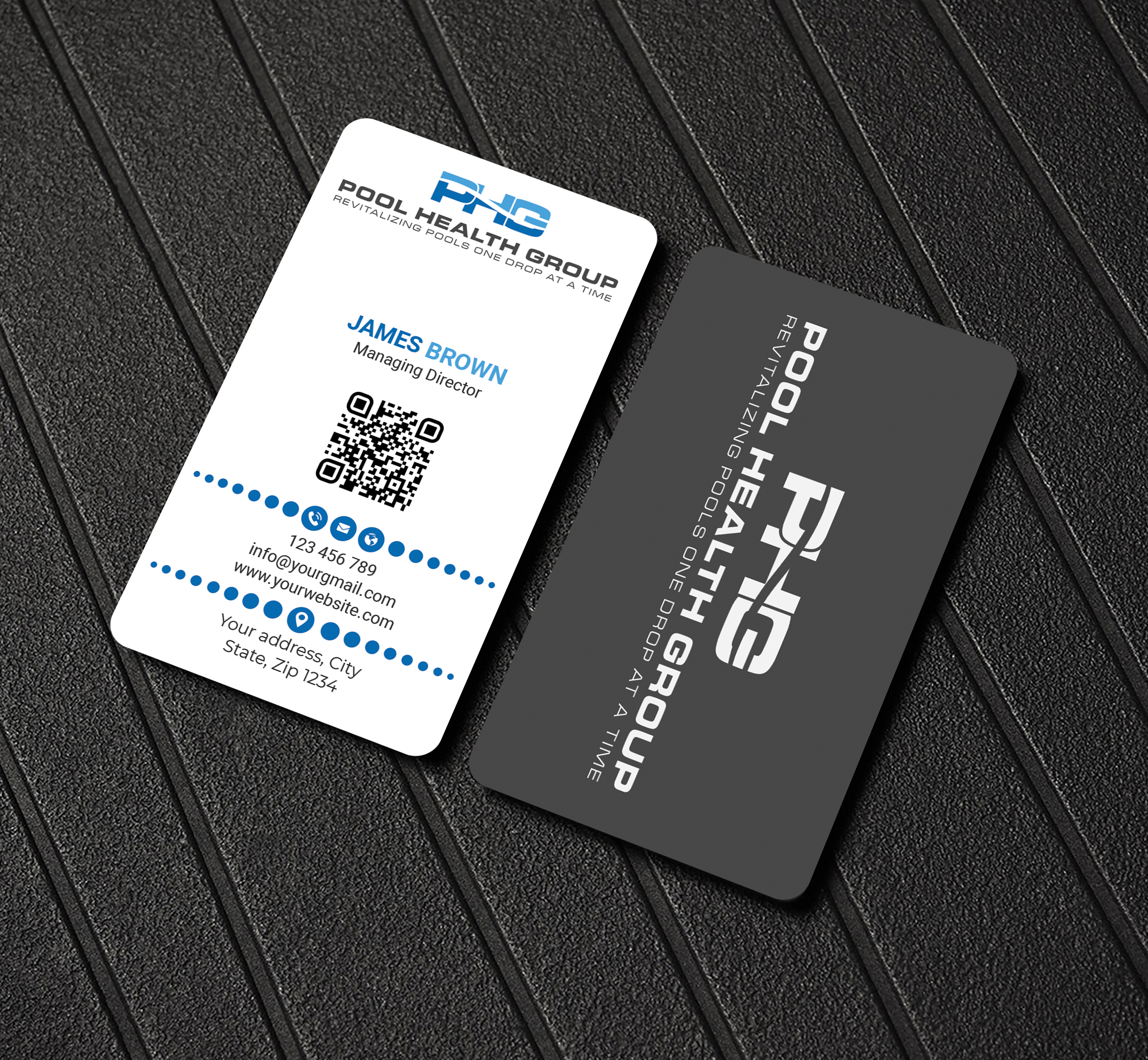 Business Card Design by Expert Bappy for Pool Health Group Inc | Design #32999375