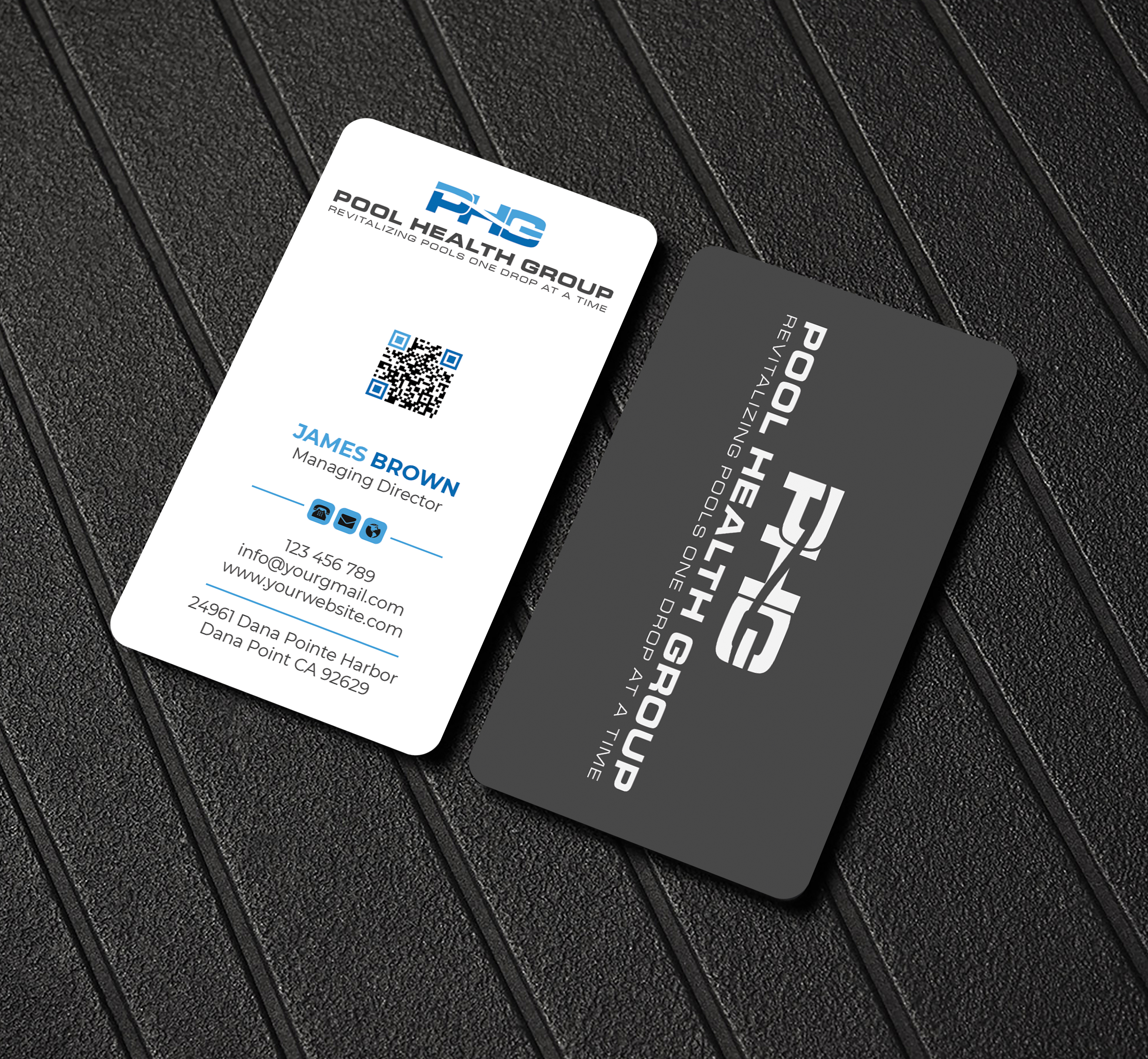Business Card Design by Expert Bappy for Pool Health Group Inc | Design #32999376