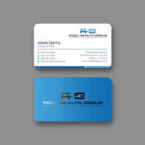 Design de Carte de Visite par Sun Moon Graphic Designer pour Pool Health Group Inc | Design : #32956932