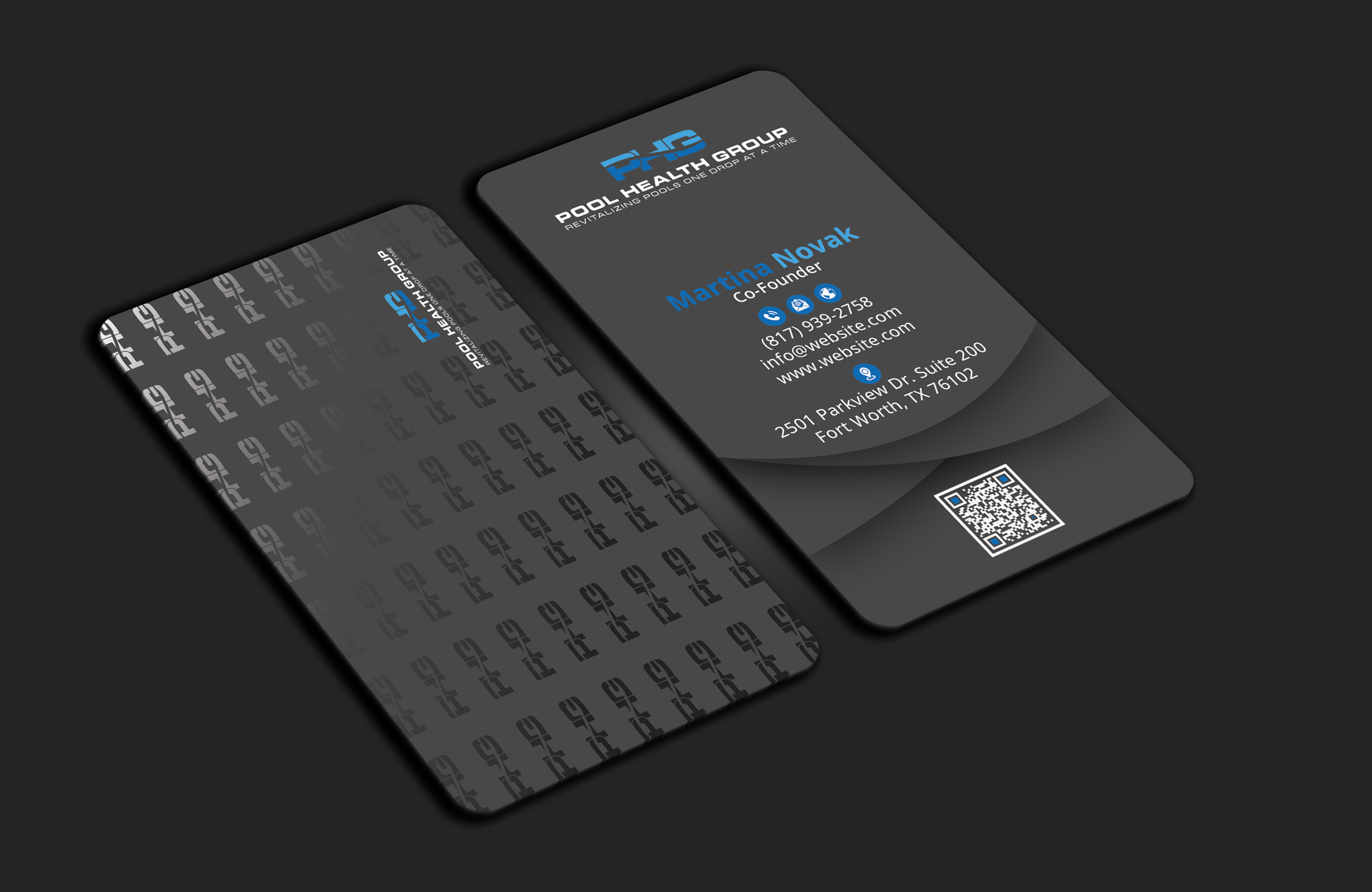 Business Card Design by DesignerShahadat for Pool Health Group Inc | Design #32955876