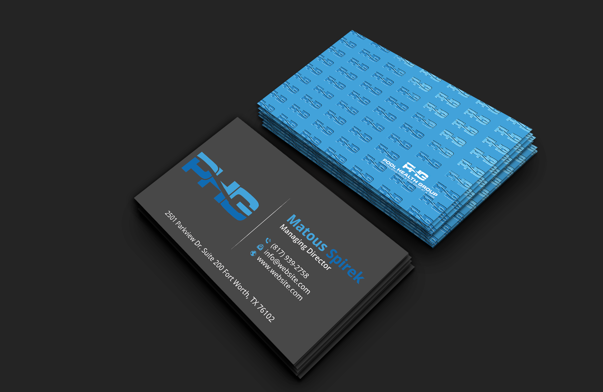 Business Card Design by DesignerShahadat for Pool Health Group Inc | Design #32955877