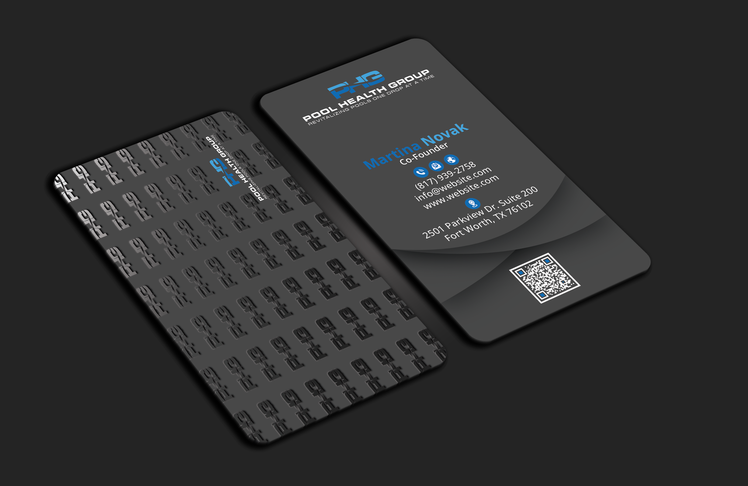 Business Card Design by DesignerShahadat for Pool Health Group Inc | Design #32955885