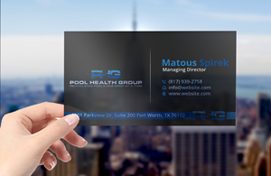 Business Card Design by DesignerShahadat for Pool Health Group Inc | Design: #32956070