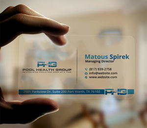 Business Card Design by DesignerShahadat for Pool Health Group Inc | Design: #32956074