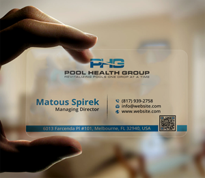 Business Card Design by DesignerShahadat for Pool Health Group Inc | Design: #32956087
