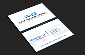Business Card Design by DesignerShahadat for Pool Health Group Inc | Design: #32957235