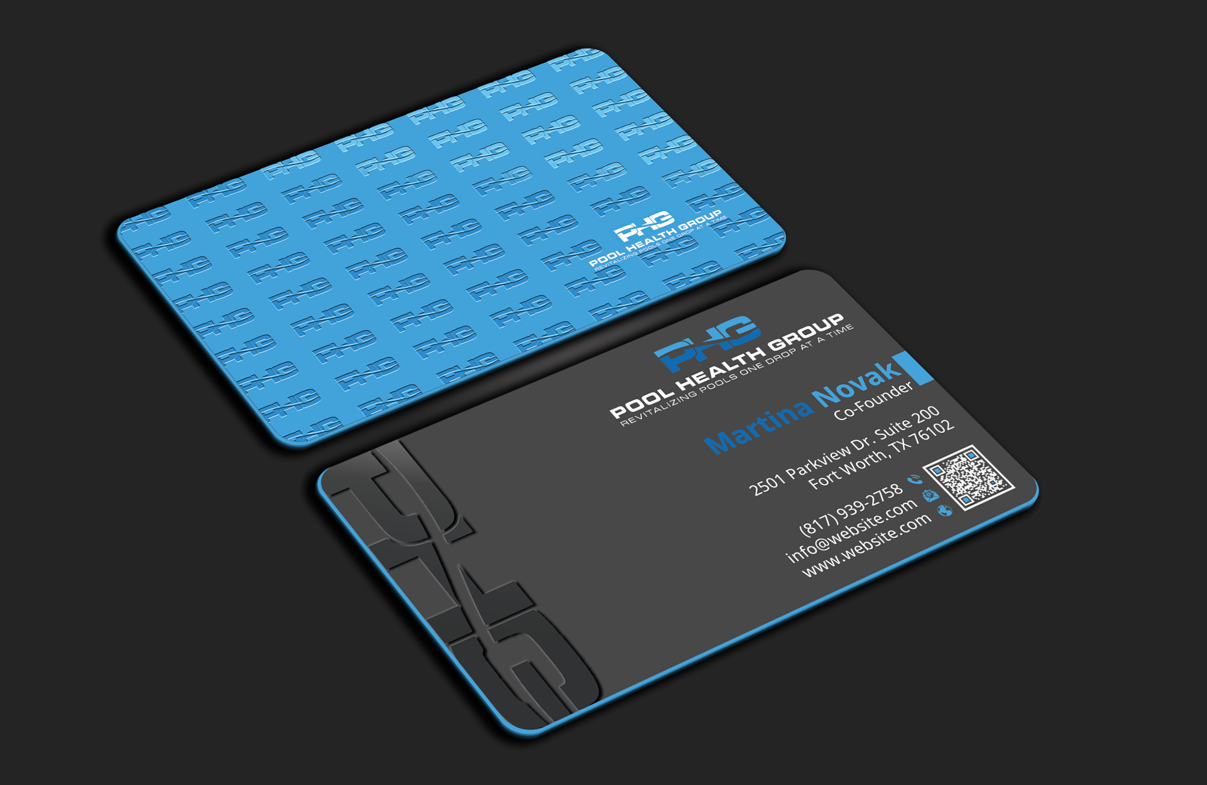 Business Card Design by DesignerShahadat for Pool Health Group Inc | Design #32964669