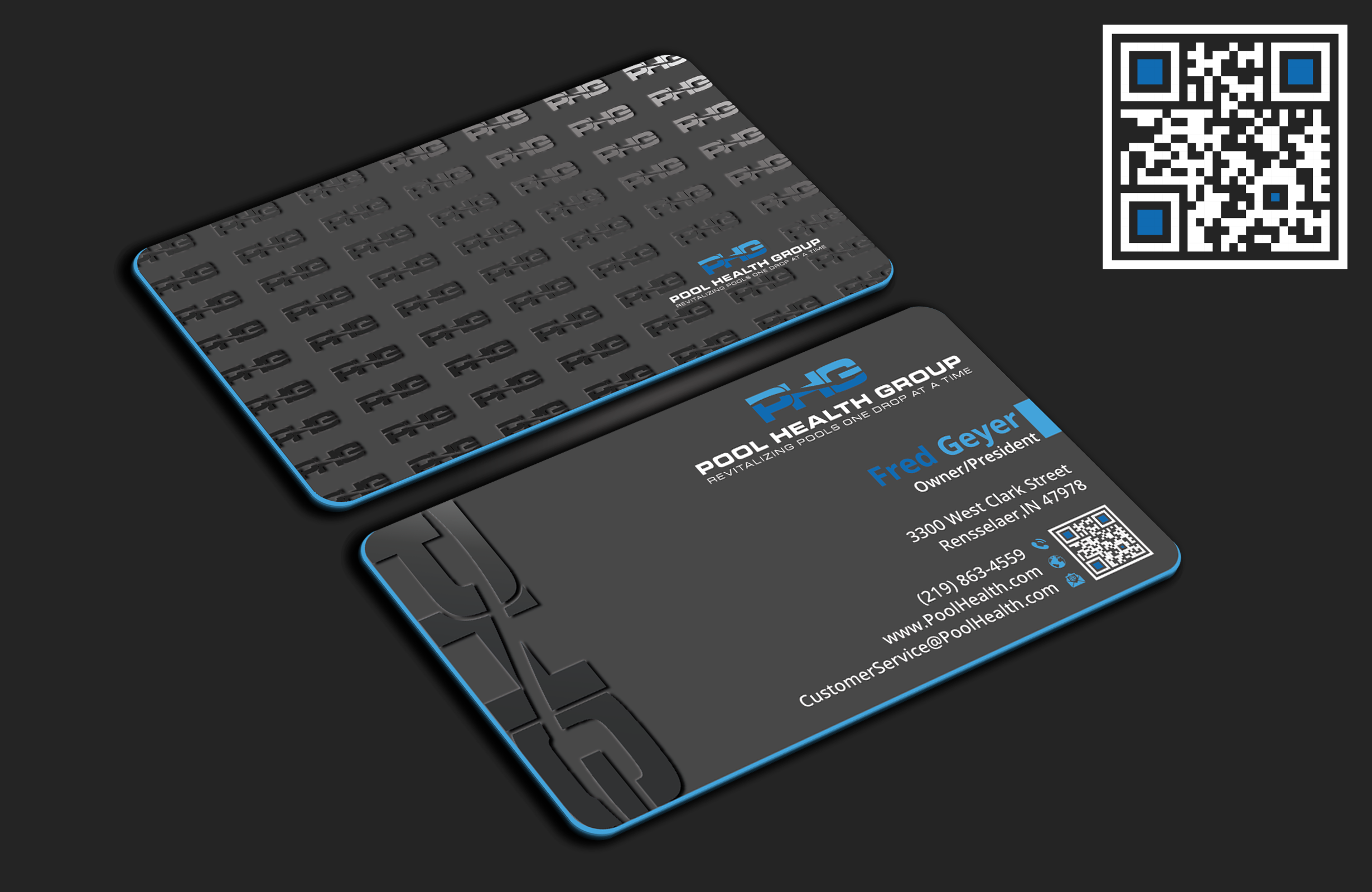 Business Card Design by DesignerShahadat for Pool Health Group Inc | Design #32975688
