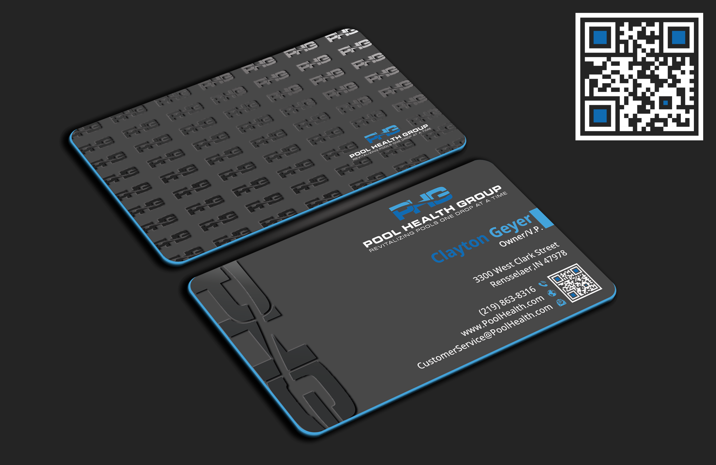 Business Card Design by DesignerShahadat for Pool Health Group Inc | Design #32975691