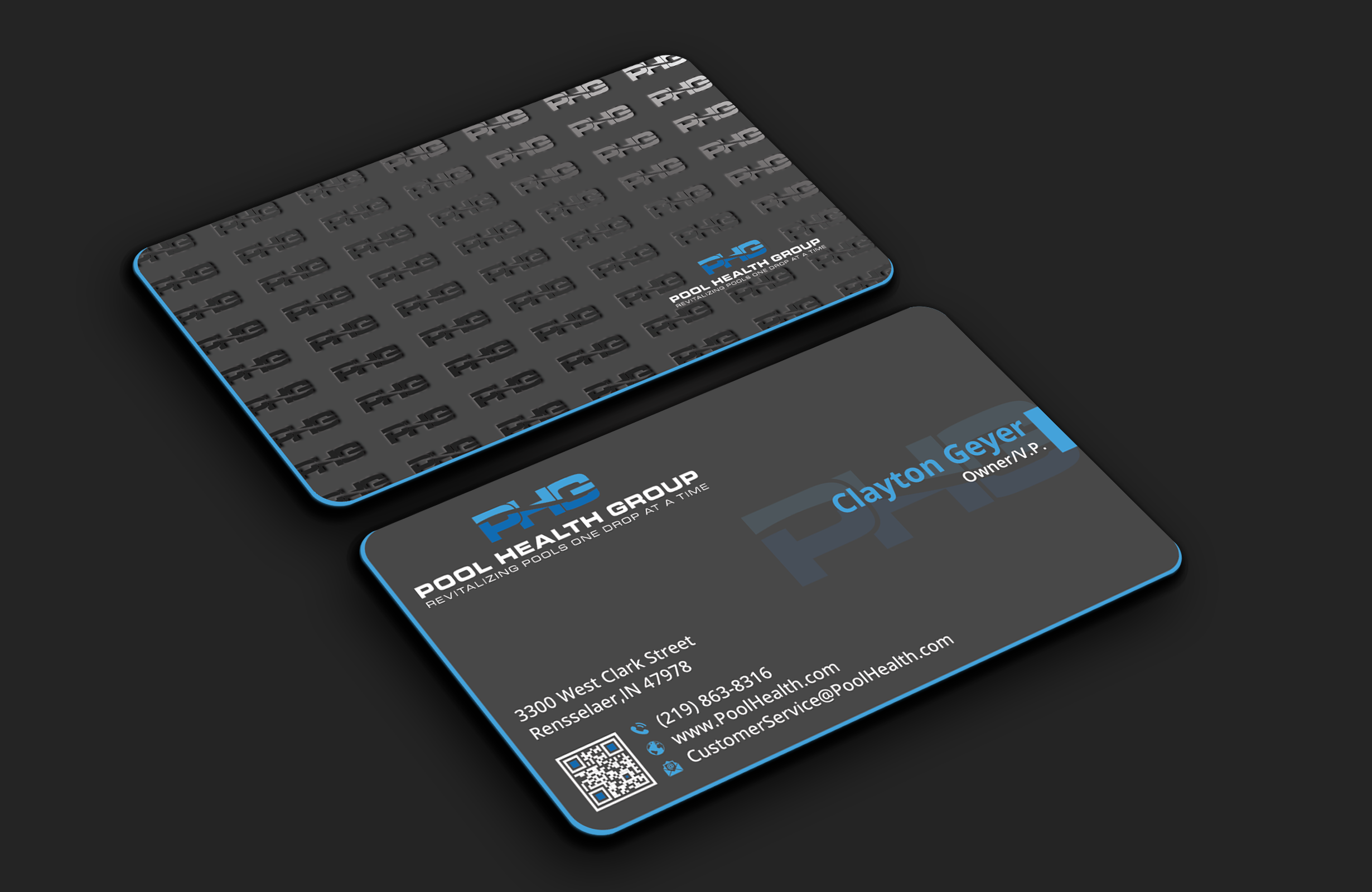 Business Card Design by DesignerShahadat for Pool Health Group Inc | Design #33001318