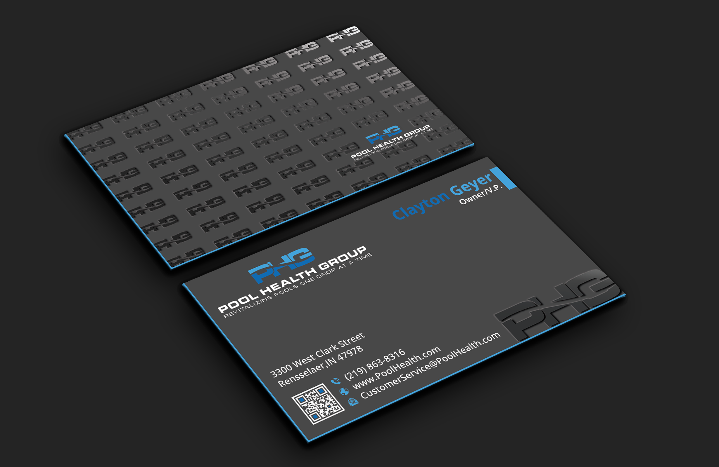 Business Card Design by DesignerShahadat for Pool Health Group Inc | Design #33001319