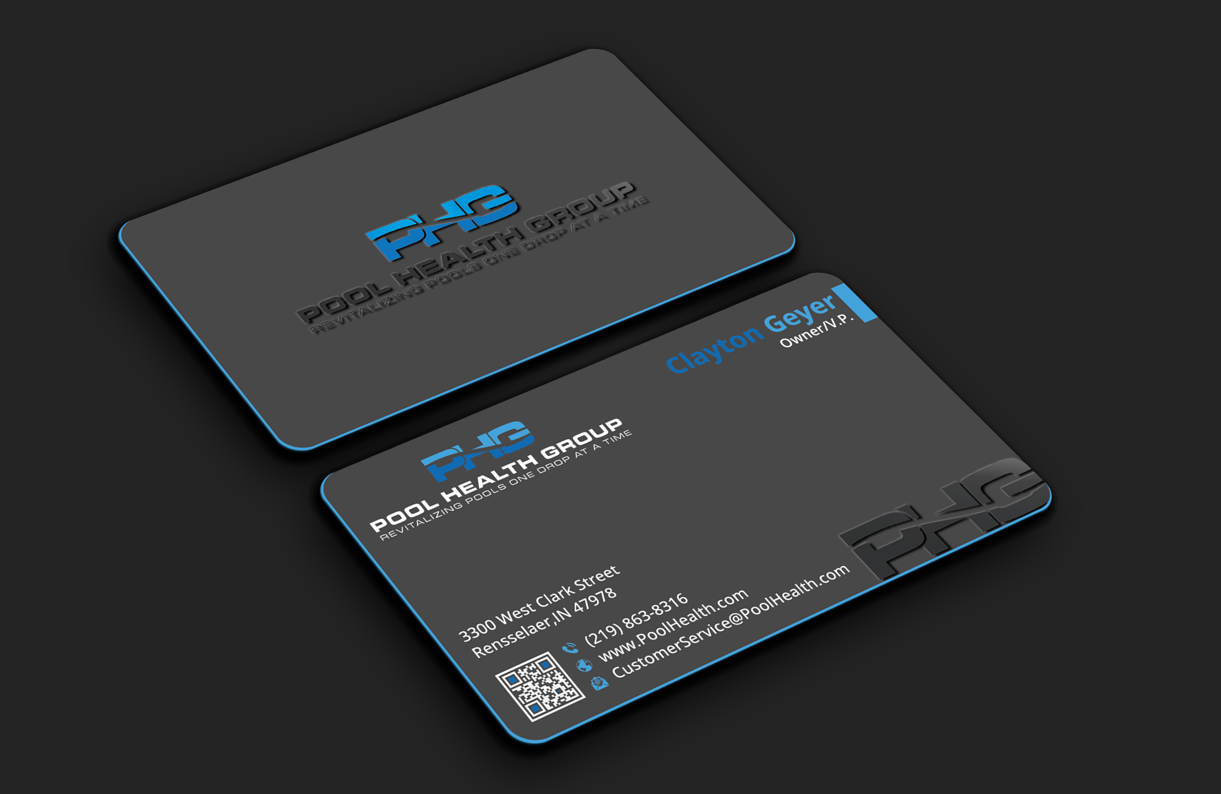 Business Card Design by DesignerShahadat for Pool Health Group Inc | Design #33001323