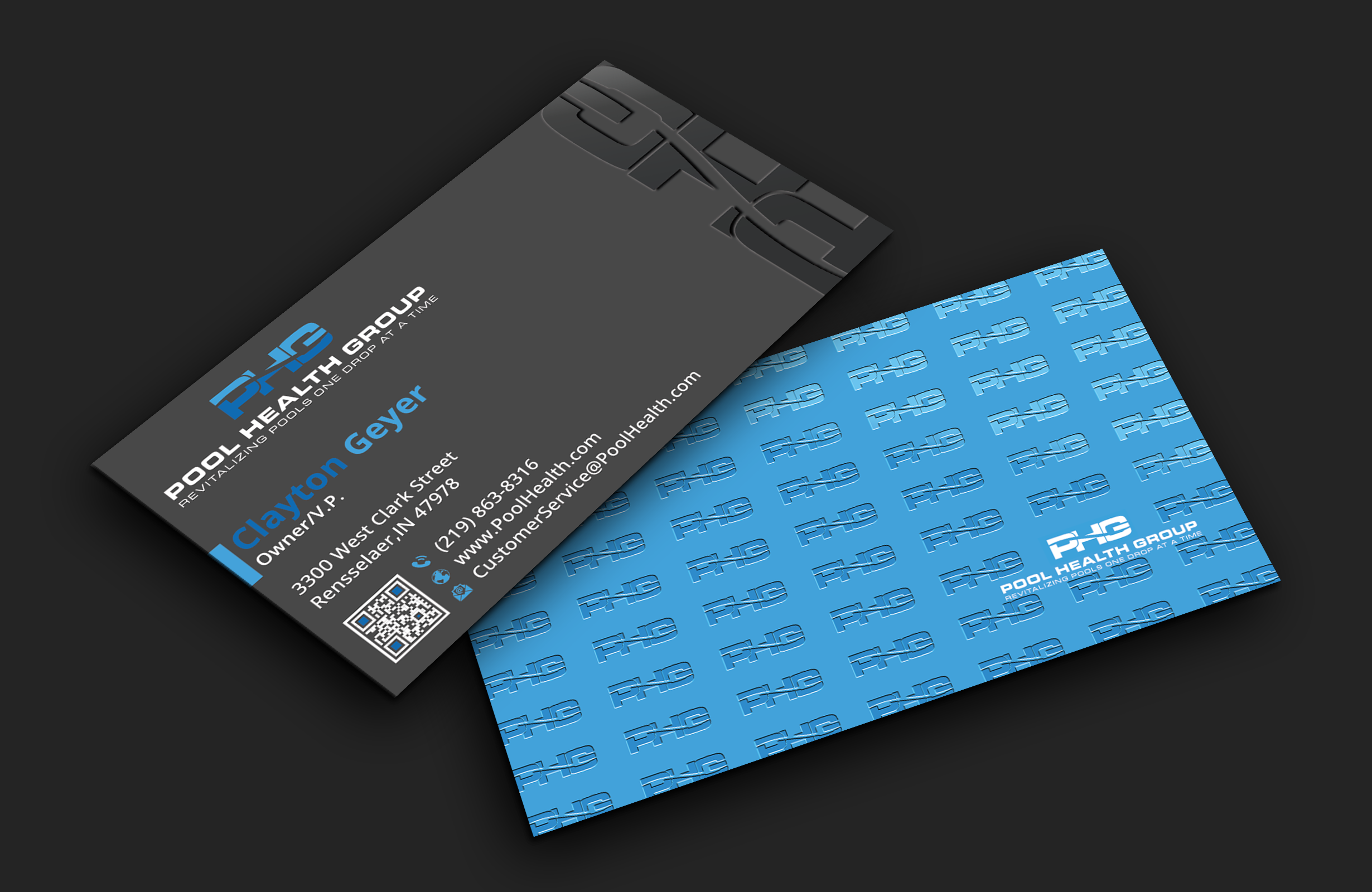 Business Card Design by DesignerShahadat for Pool Health Group Inc | Design #33001336