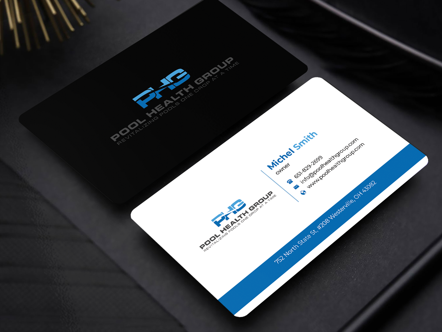 Business Card Design by Innovative Graphix for Pool Health Group Inc | Design #32956331