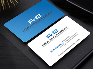 Business Card Design by Innovative Graphix for Pool Health Group Inc | Design: #32956369