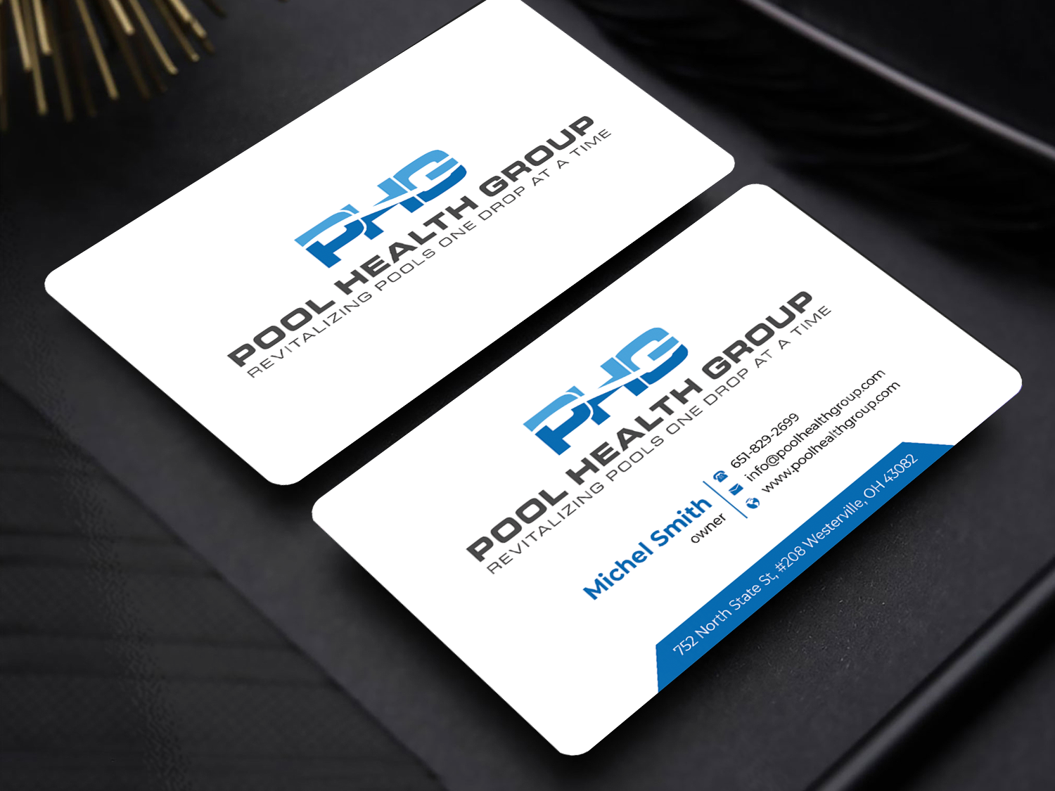 Business Card Design by Innovative Graphix for Pool Health Group Inc | Design #32956608