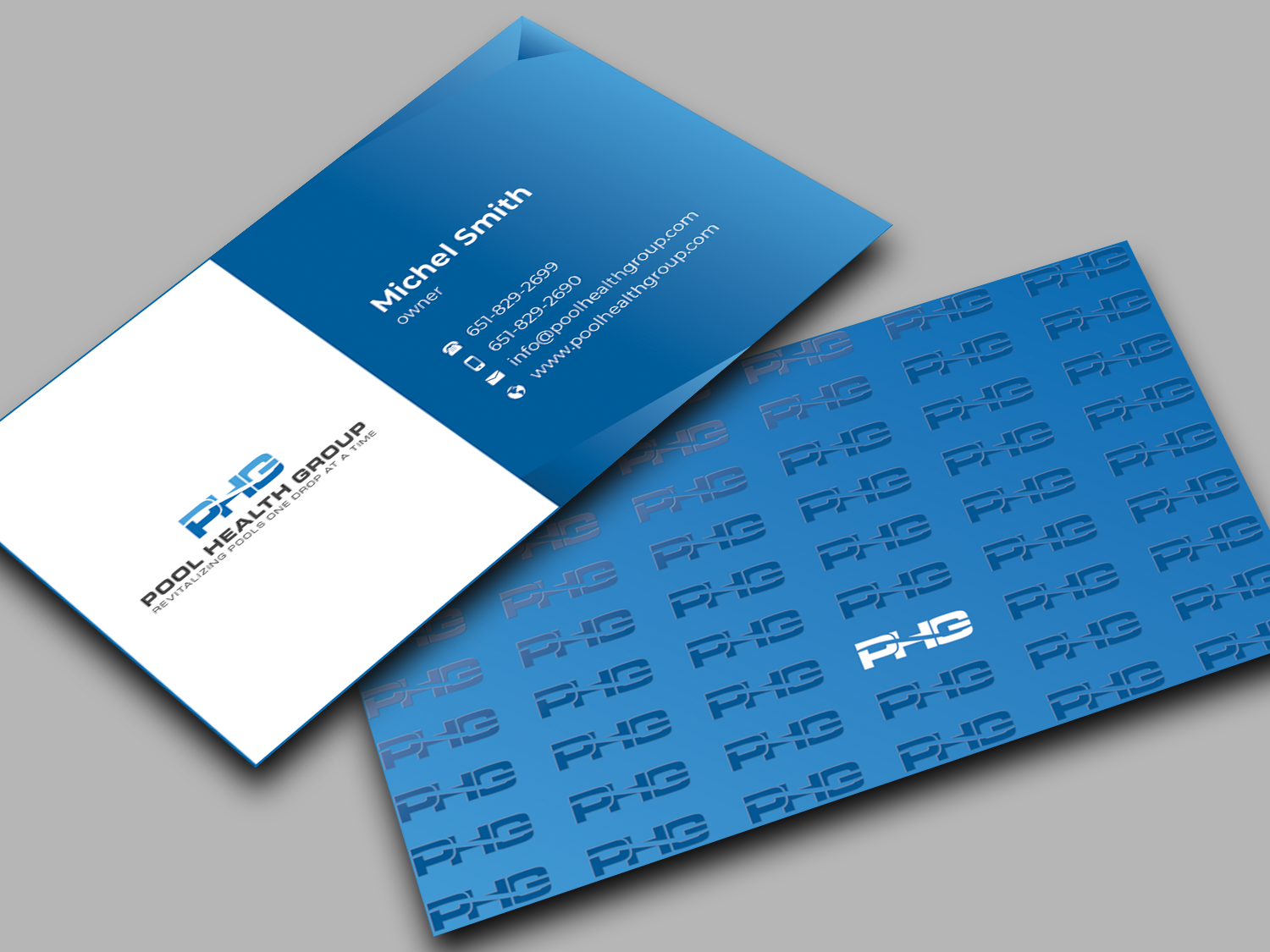 Business Card Design by Innovative Graphix for Pool Health Group Inc | Design #32957050