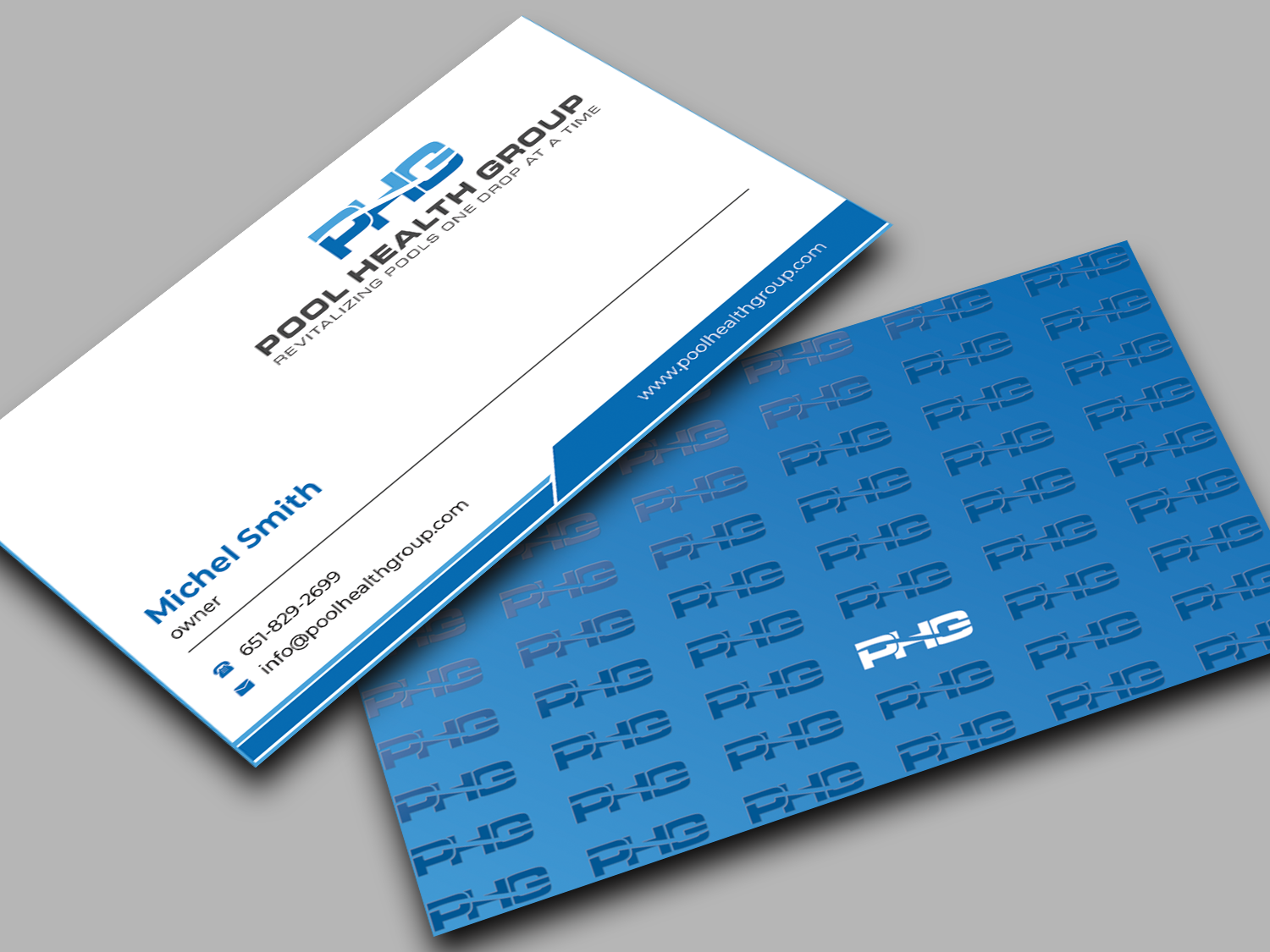 Business Card Design by Innovative Graphix for Pool Health Group Inc | Design #32957353