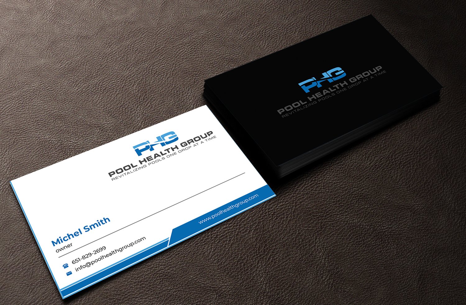 Business Card Design by Innovative Graphix for Pool Health Group Inc | Design #32957396