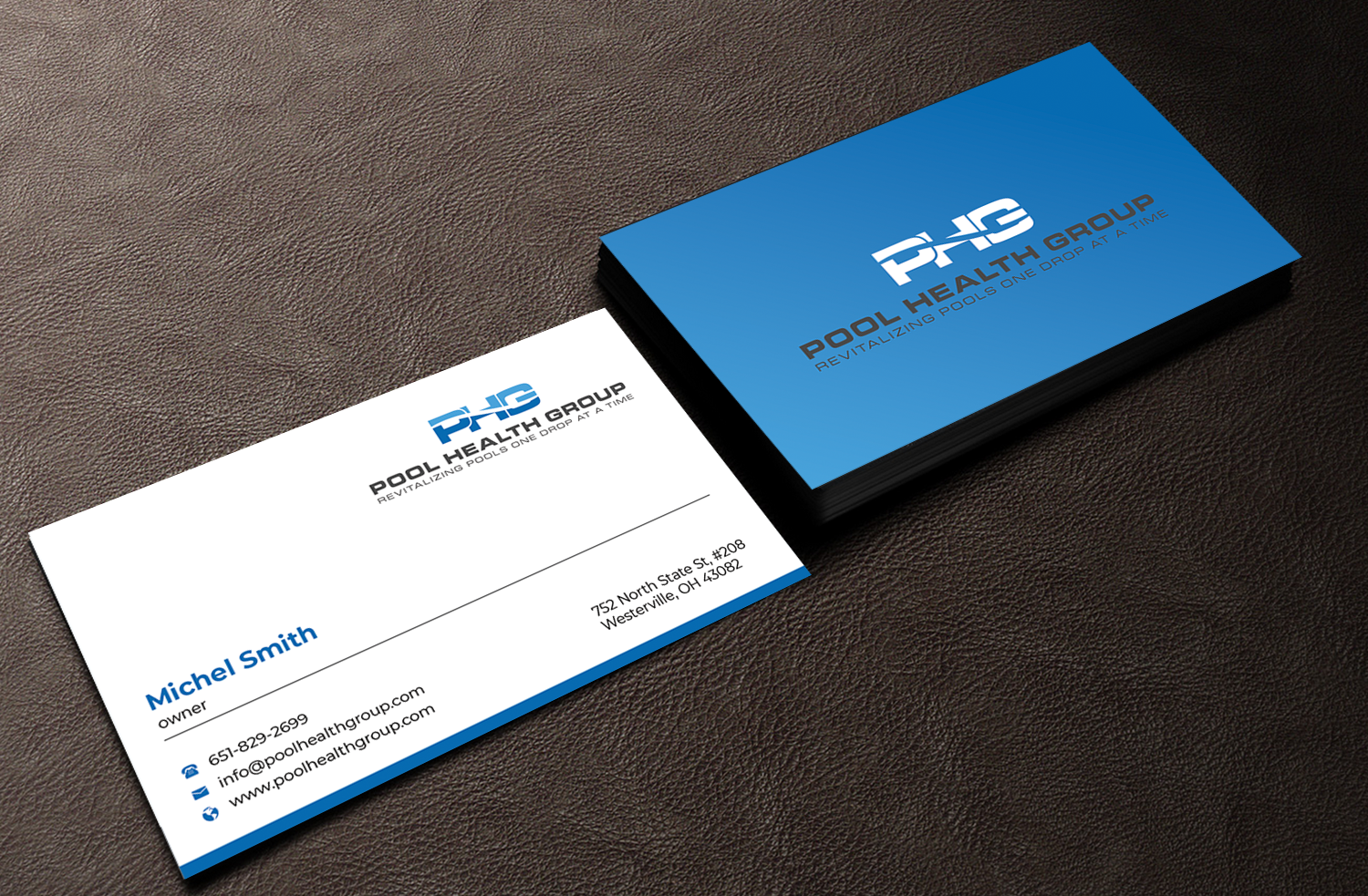 Business Card Design by Innovative Graphix for Pool Health Group Inc | Design #32957398