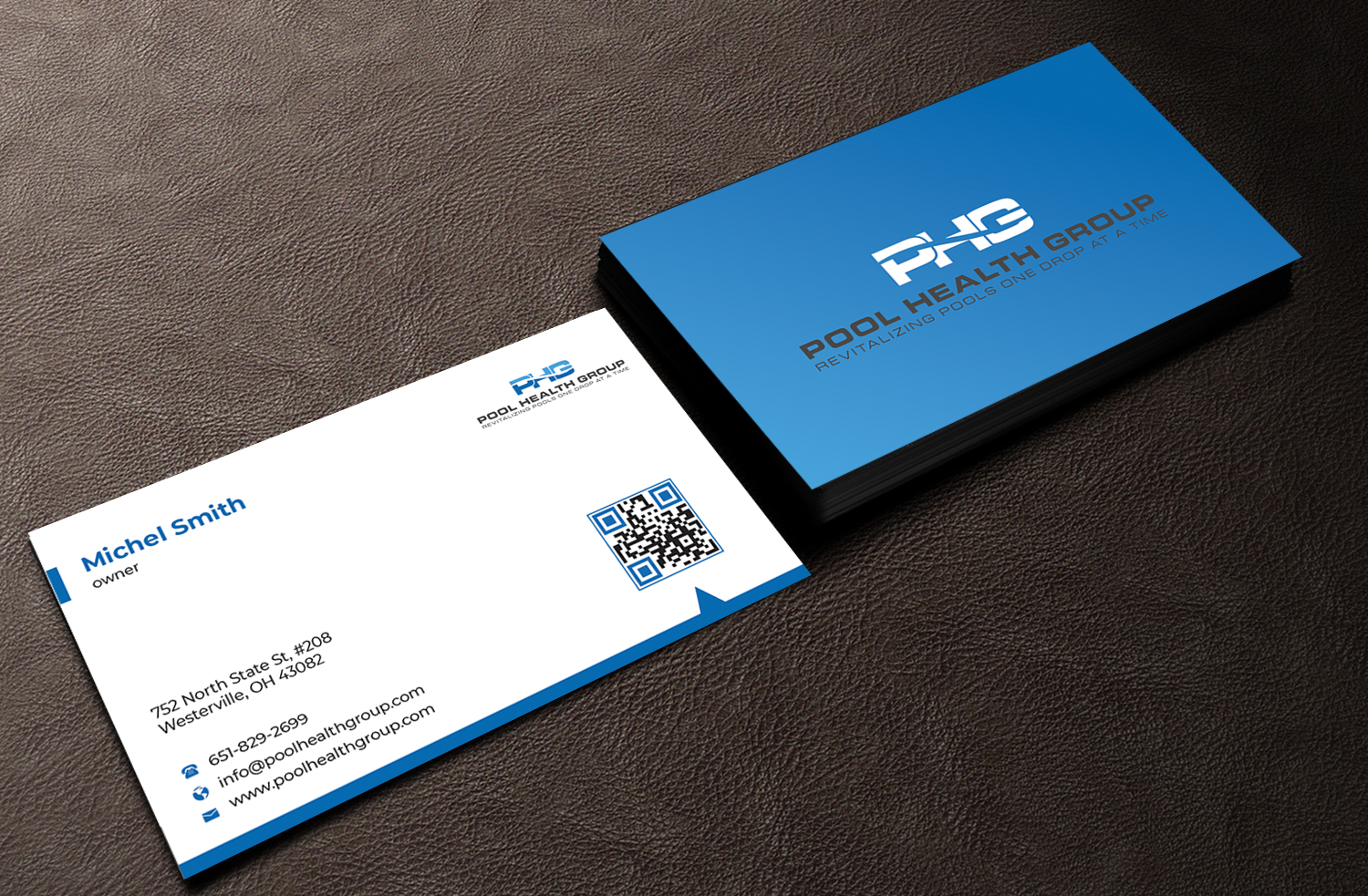 Business Card Design by Innovative Graphix for Pool Health Group Inc | Design #32957578