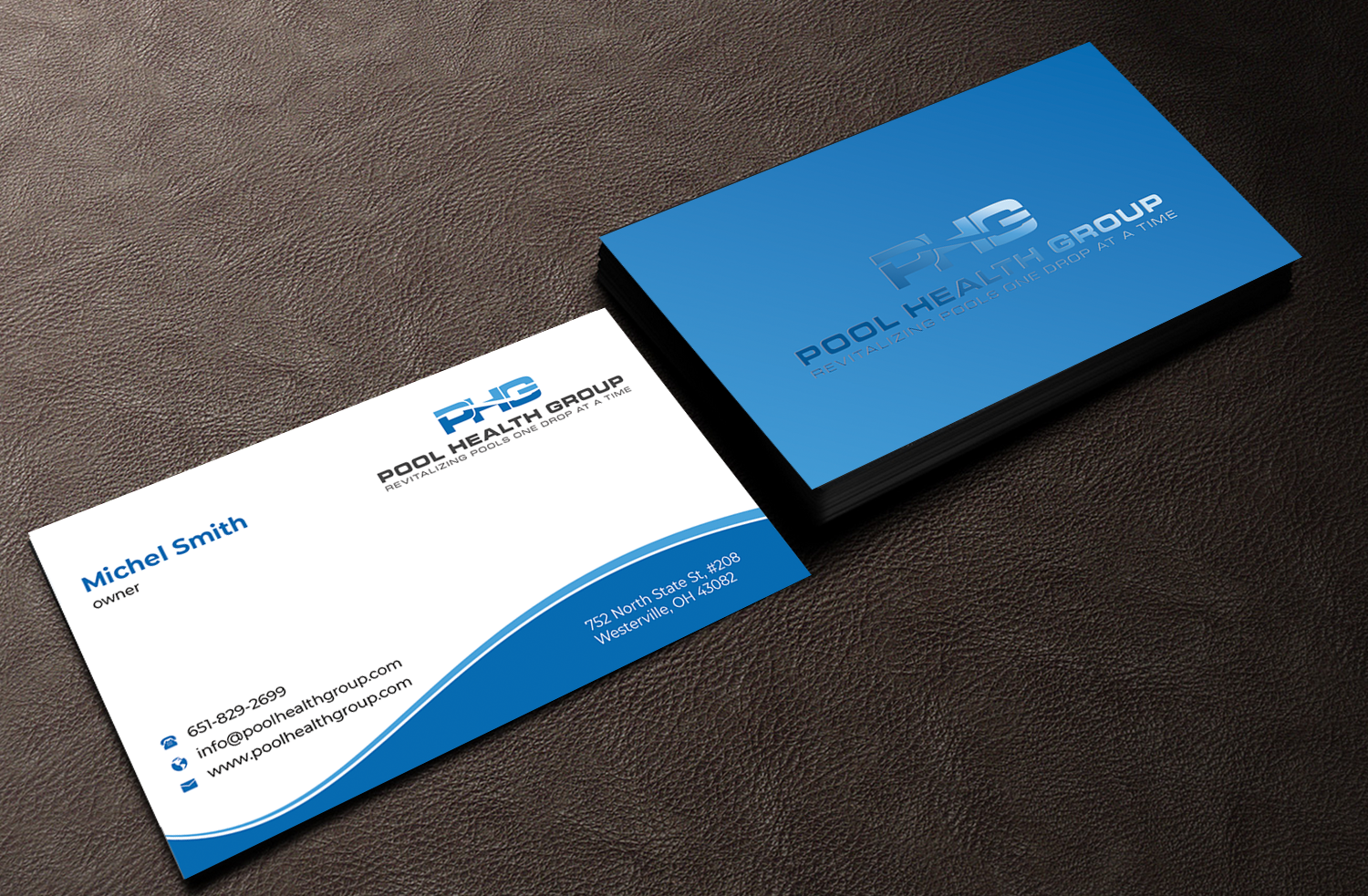 Business Card Design by Innovative Graphix for Pool Health Group Inc | Design #32957648