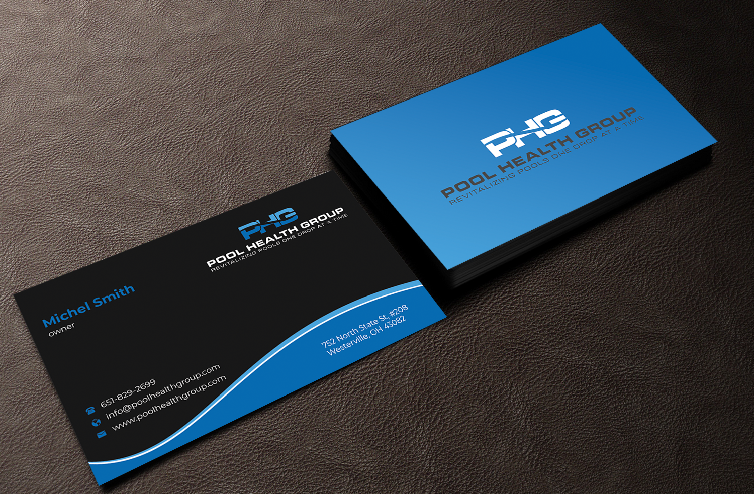 Business Card Design by Innovative Graphix for Pool Health Group Inc | Design #32958080