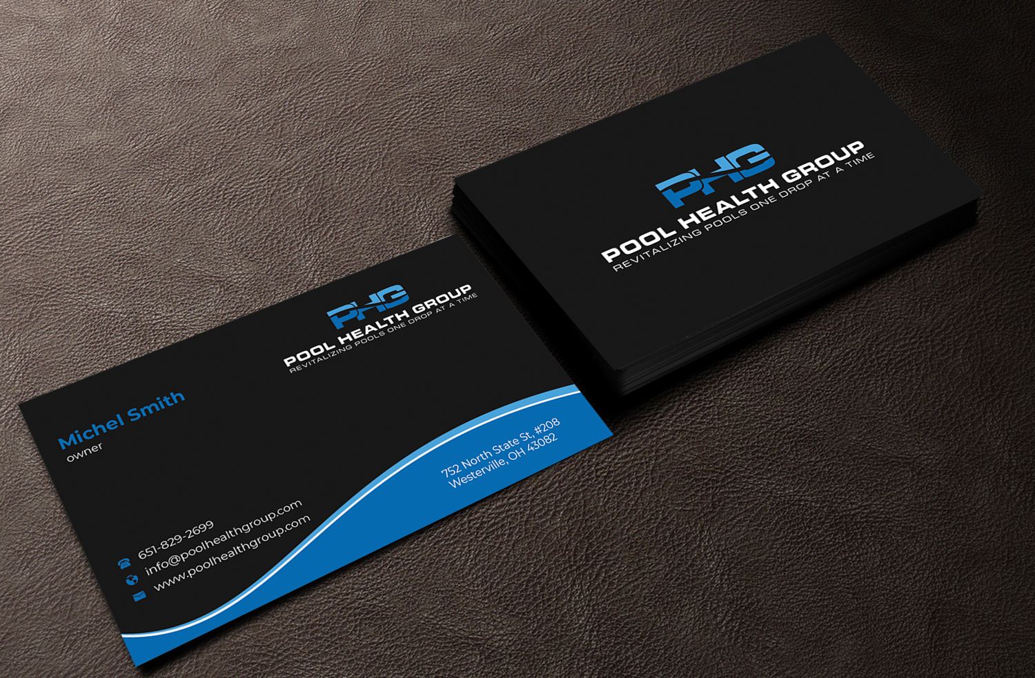 Business Card Design by Innovative Graphix for Pool Health Group Inc | Design #32958082