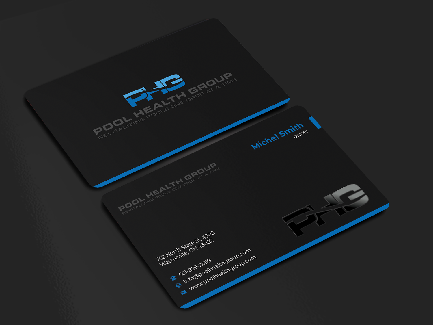 Business Card Design by Innovative Graphix for Pool Health Group Inc | Design #32958212