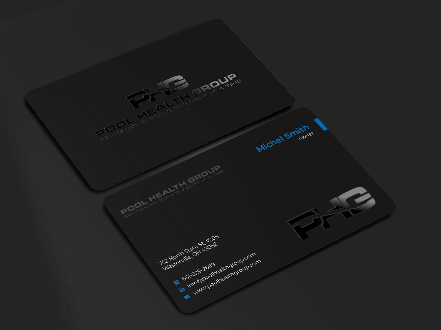Business Card Design by Innovative Graphix for Pool Health Group Inc | Design #32958213