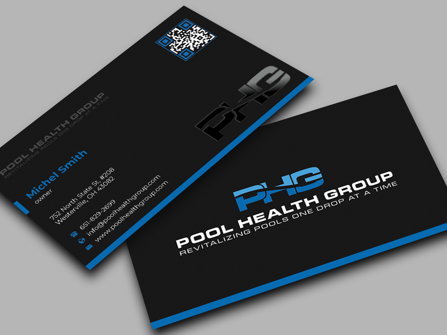 Business Card Design by Innovative Graphix for Pool Health Group Inc | Design #32958368