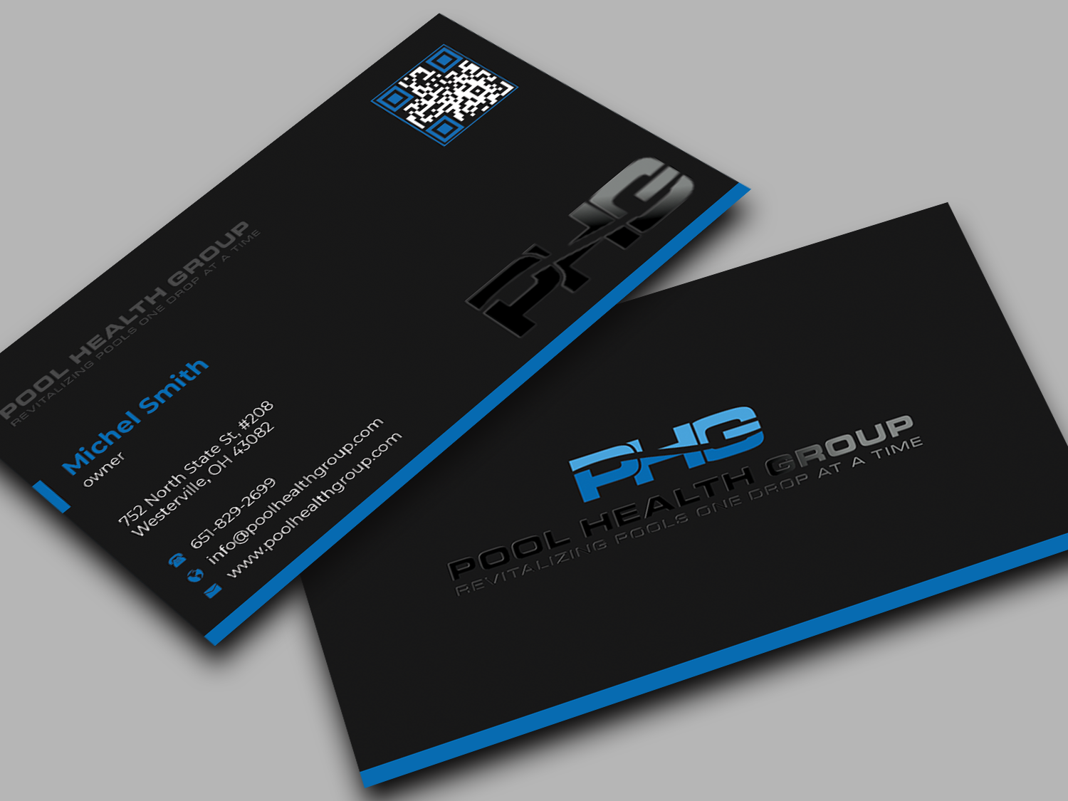 Business Card Design by Innovative Graphix for Pool Health Group Inc | Design #32958429