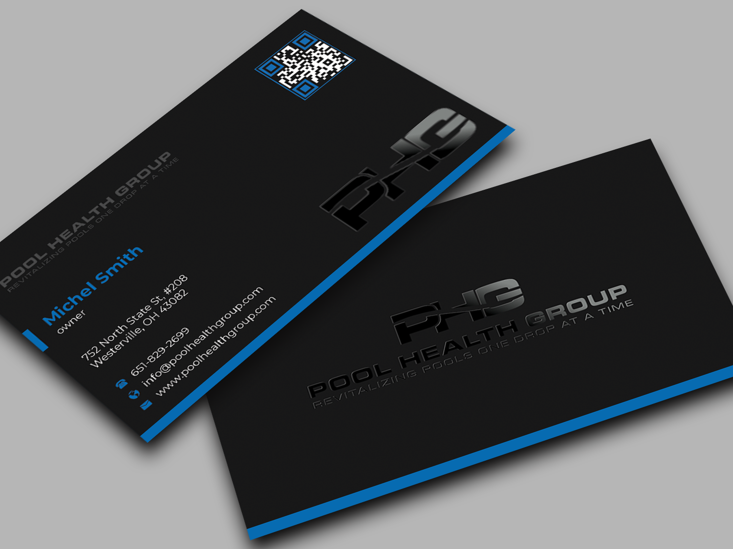 Business Card Design by Innovative Graphix for Pool Health Group Inc | Design #32958430