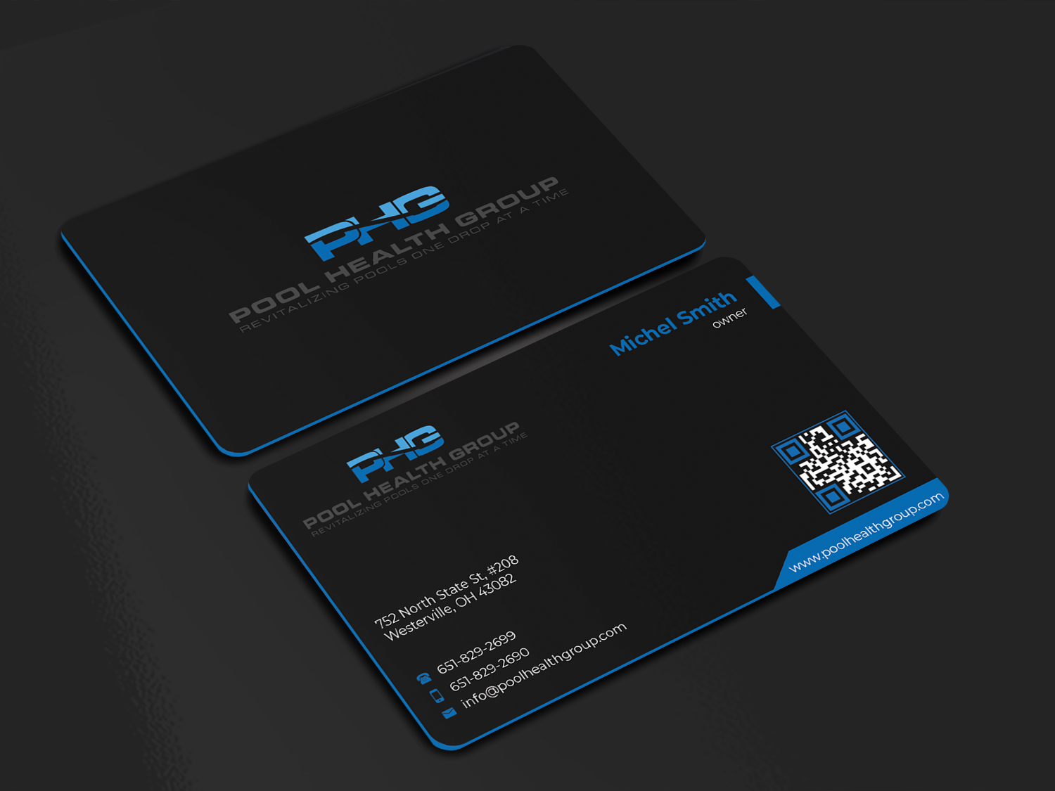 Business Card Design by Innovative Graphix for Pool Health Group Inc | Design #32959381