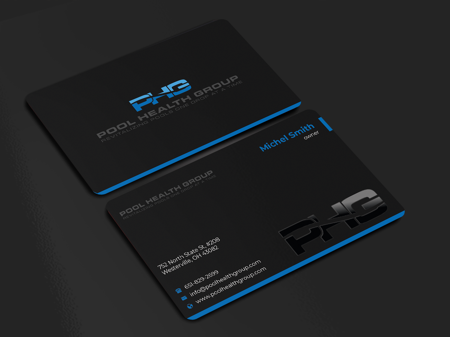 Business Card Design by Innovative Graphix for Pool Health Group Inc | Design #32959388