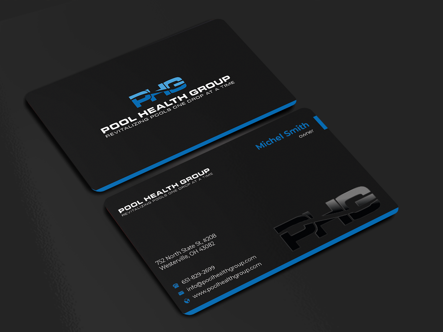 Business Card Design by Innovative Graphix for Pool Health Group Inc | Design #32959392