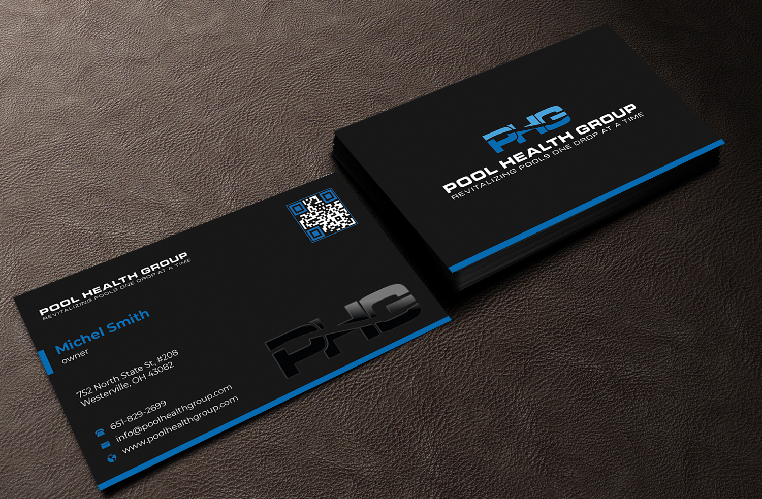 Business Card Design by Innovative Graphix for Pool Health Group Inc | Design #32959459