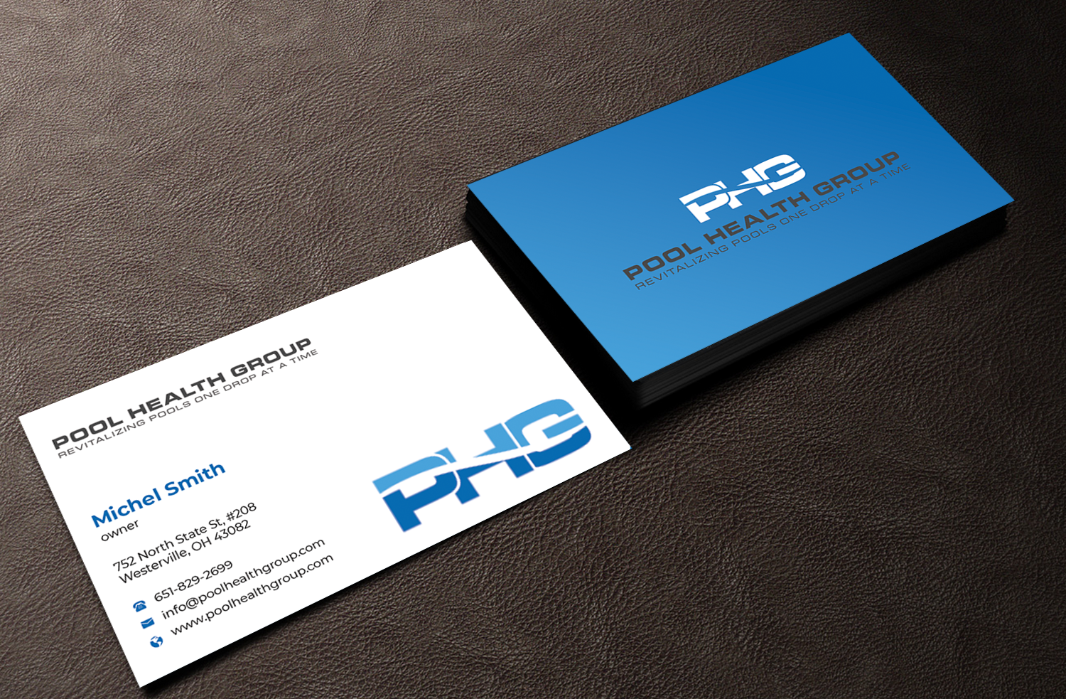 Diseño de Tarjeta de Presentación por Innovative Graphix para Pool Health Group Inc | Diseño #32959526