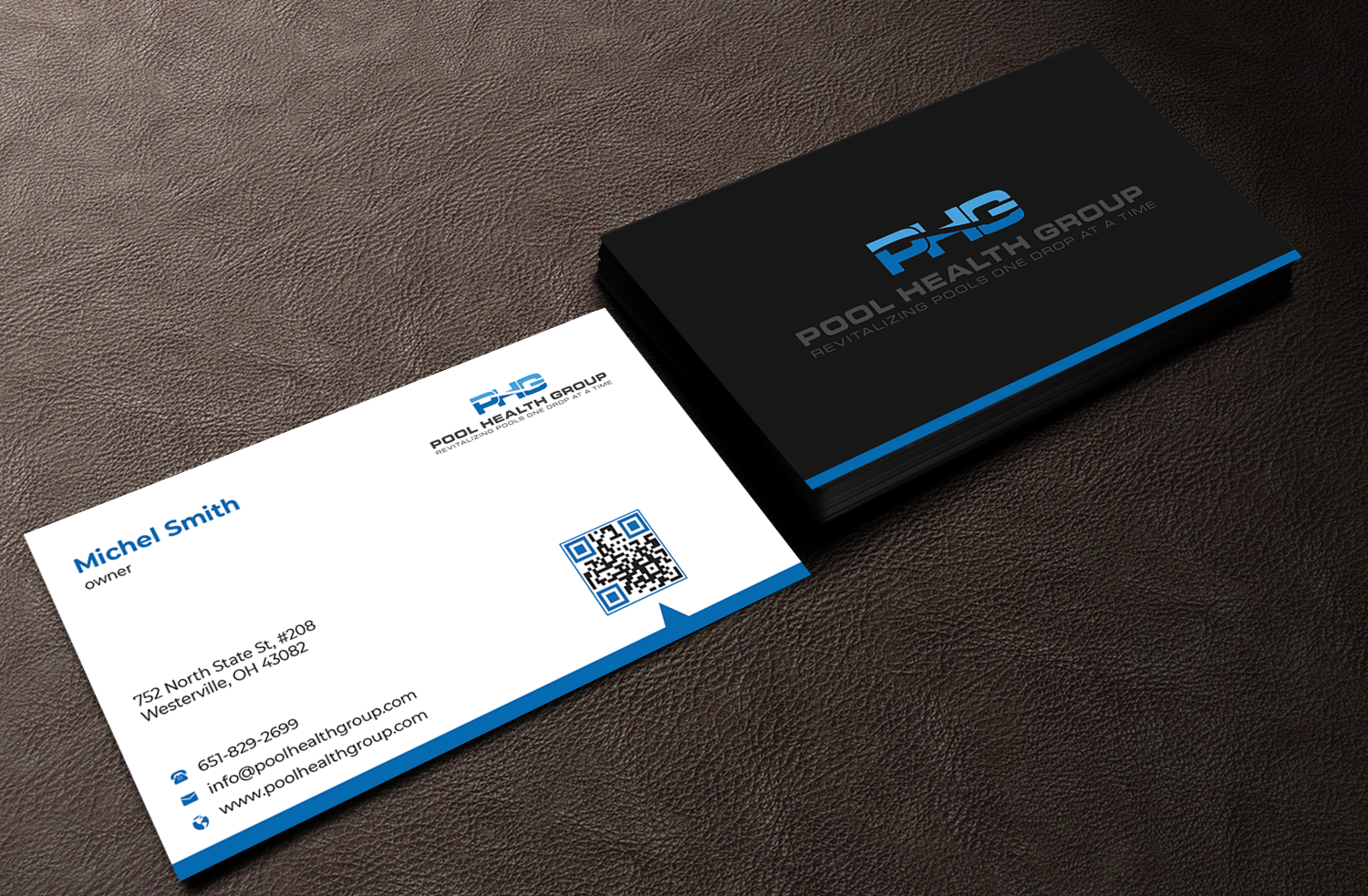 Business Card Design by Innovative Graphix for Pool Health Group Inc | Design #32959543