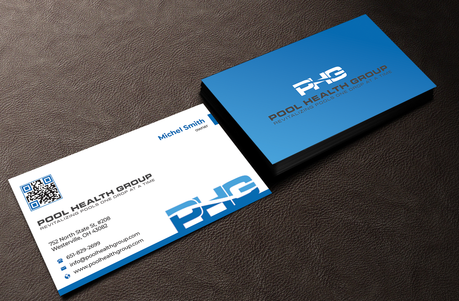 Business Card Design by Innovative Graphix for Pool Health Group Inc | Design #32959555