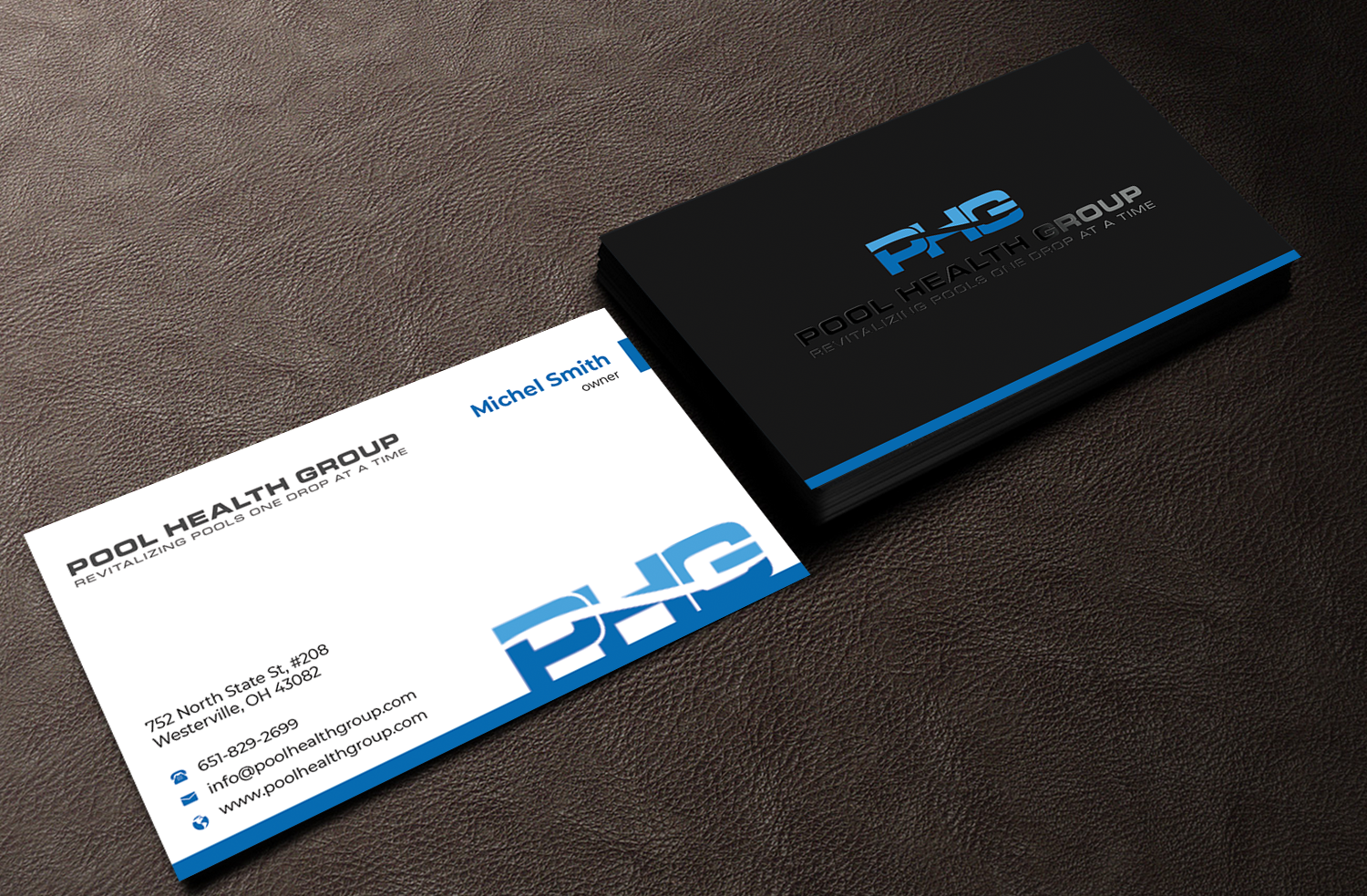 Business Card Design by Innovative Graphix for Pool Health Group Inc | Design #32959597