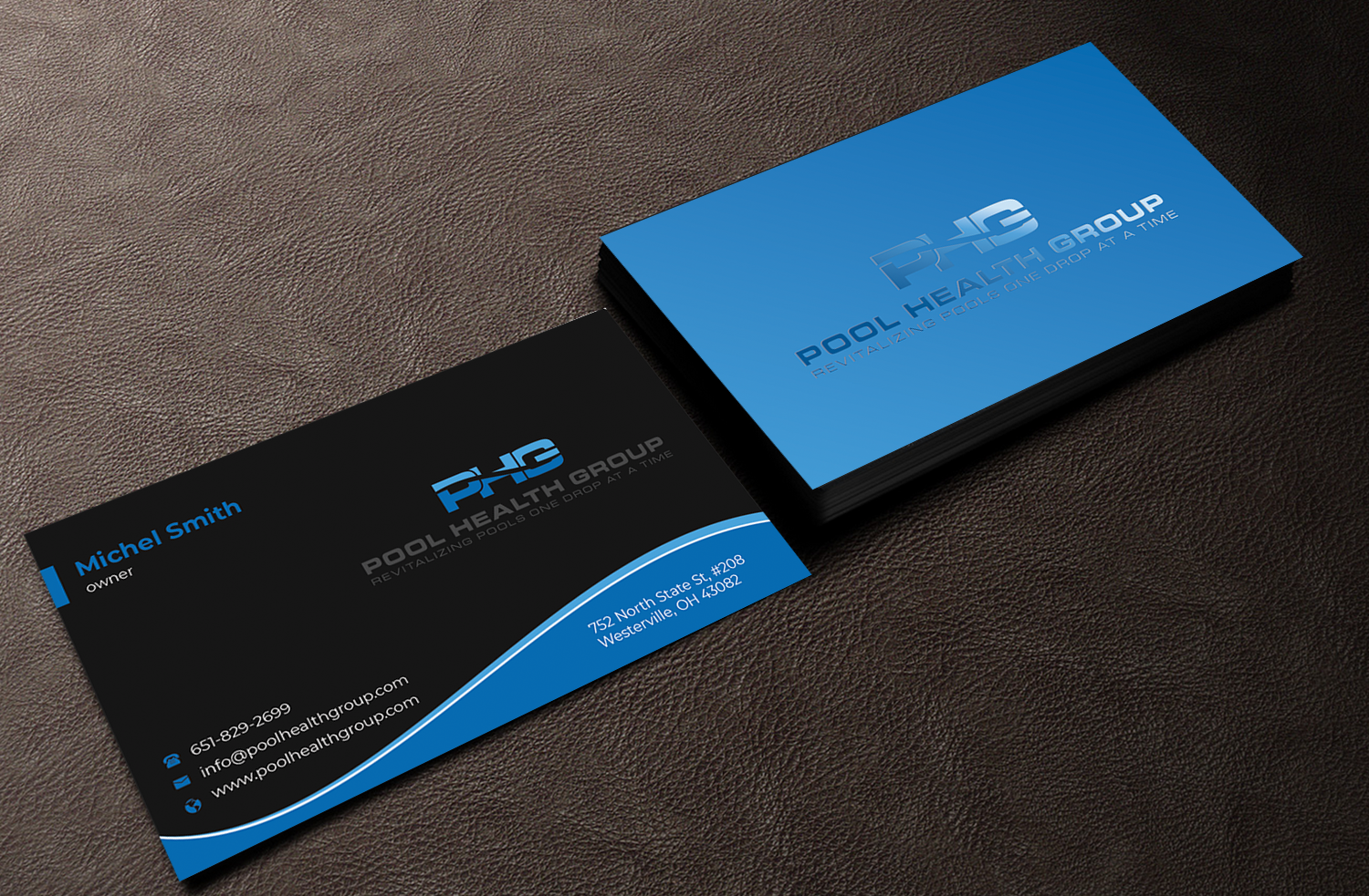 Visitenkarten-Design von Innovative Graphix für Pool Health Group Inc | Design #32959634