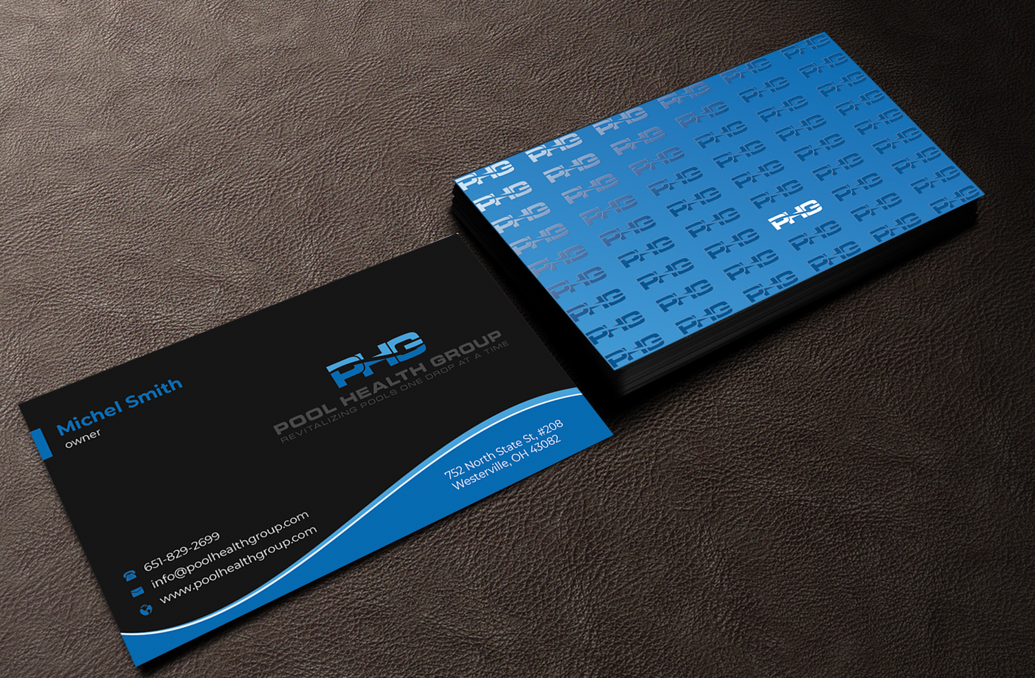 Business Card Design by Innovative Graphix for Pool Health Group Inc | Design #32959636
