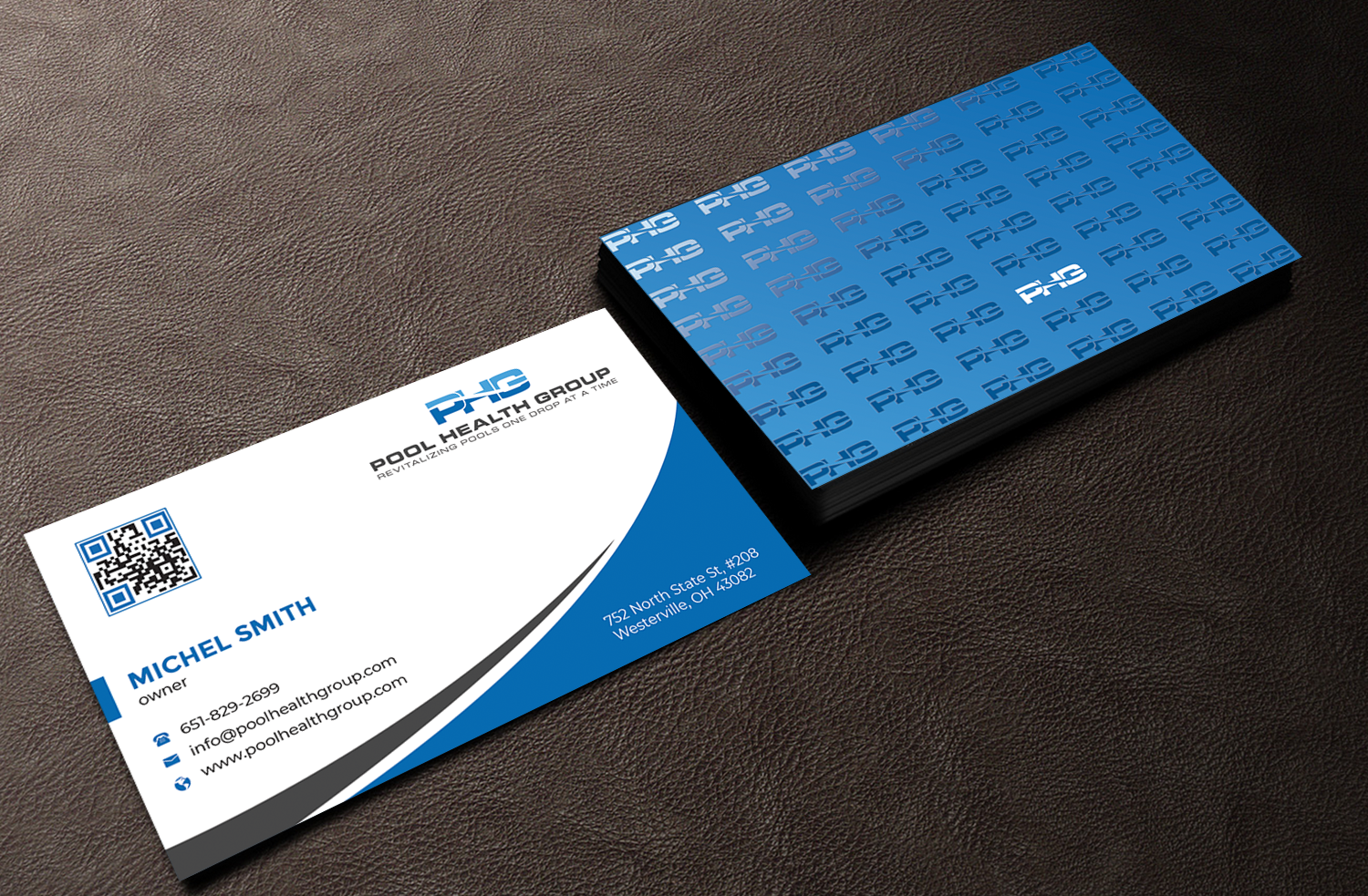 Business Card Design by Innovative Graphix for Pool Health Group Inc | Design #32959847